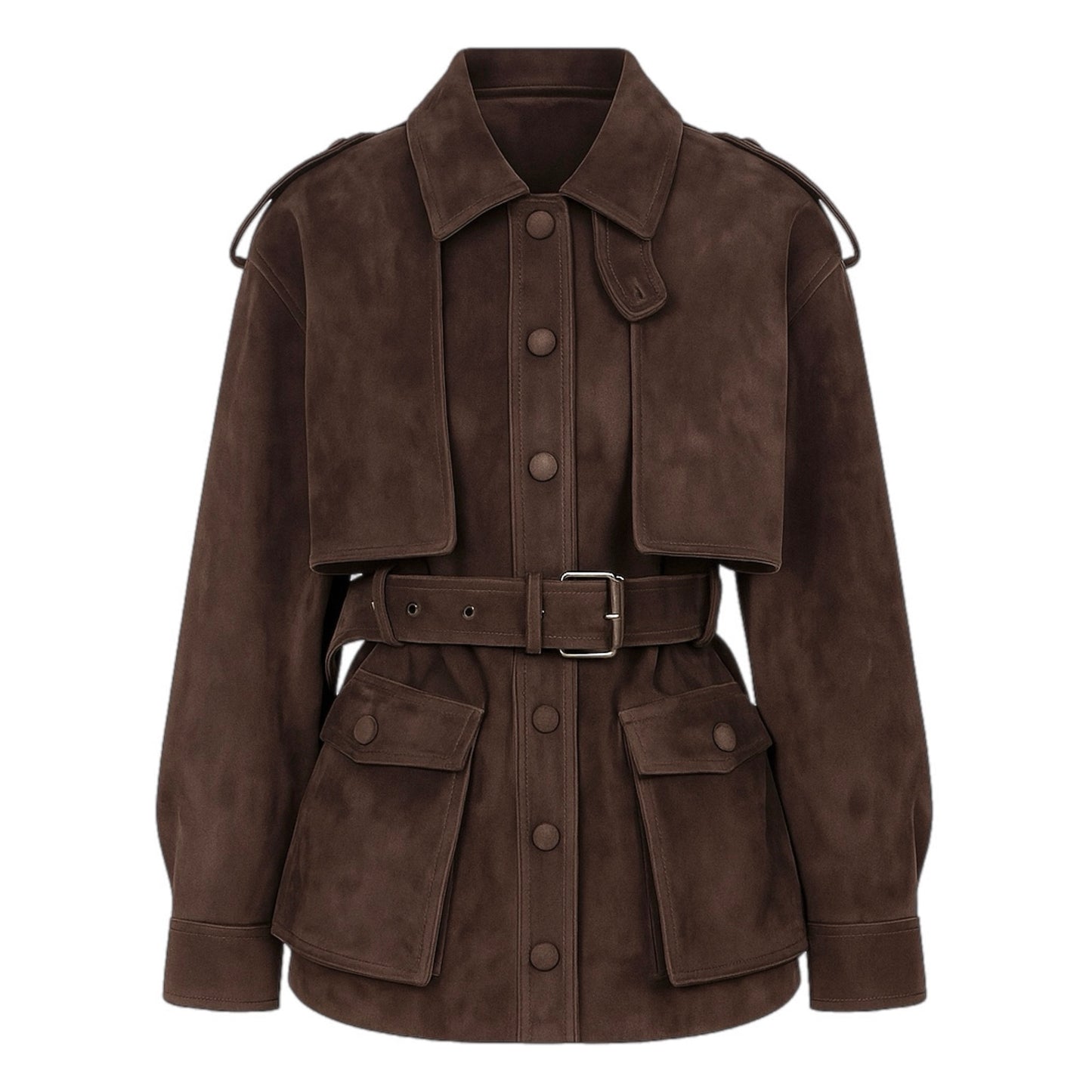 Veste Helena Cuir Velours Suède