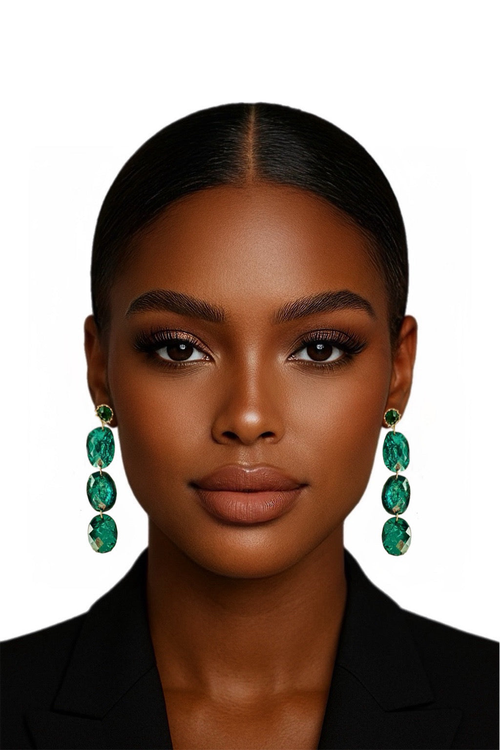 Boucles D’oreilles Émeraude