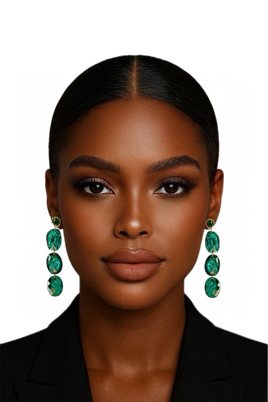 Boucles D’oreilles Émeraude