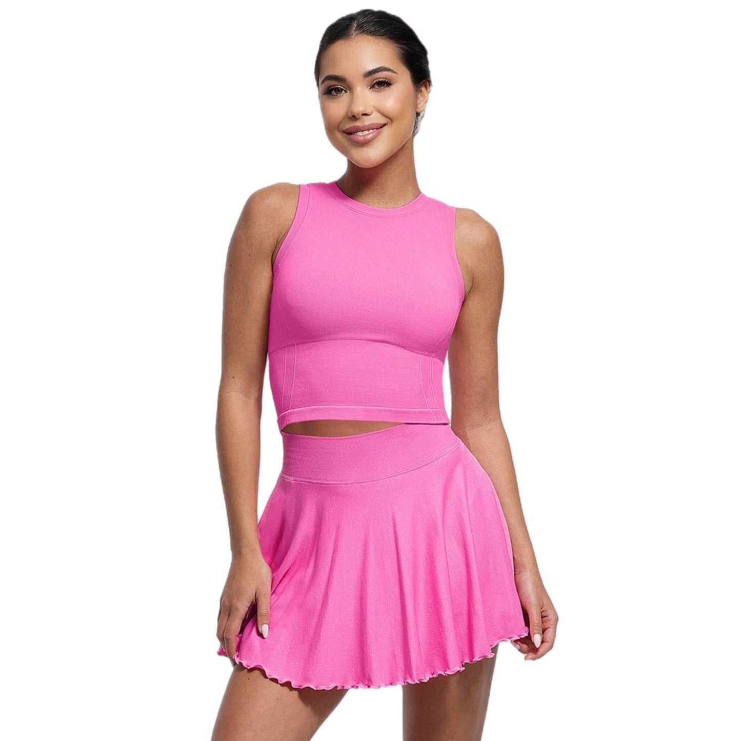 Ensemble Soline Sculptant – Jupe shorty avec Poche Téléphone