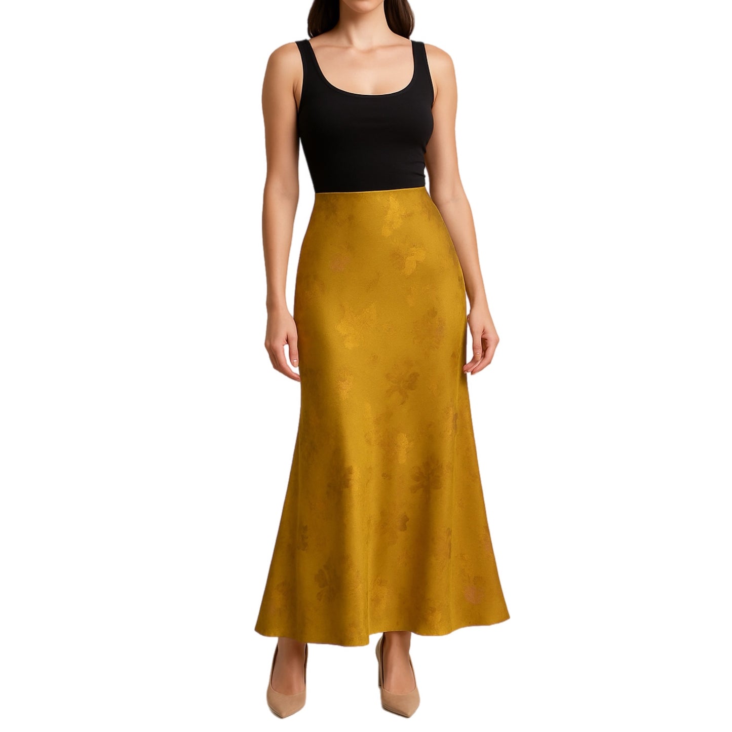 Jupe Satin fleuri