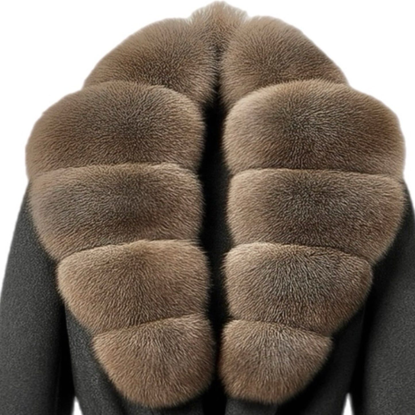 Manteau Long Impériale Fourrure Renard - Laine & Cachemire