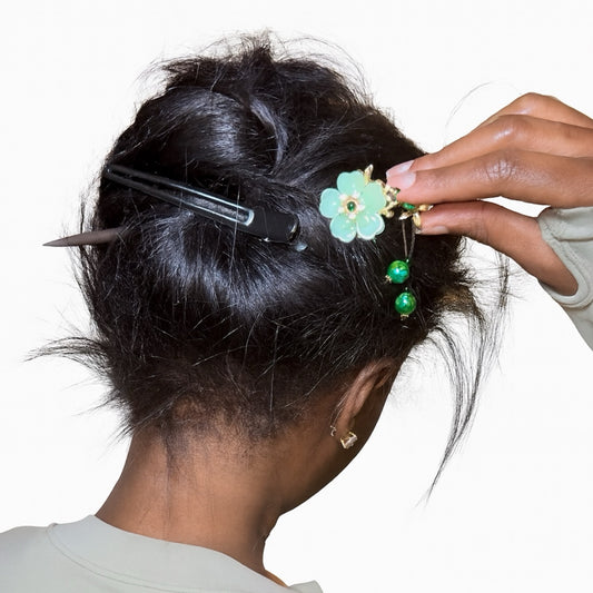 Épingle à Cheveux Fleur de Jade
