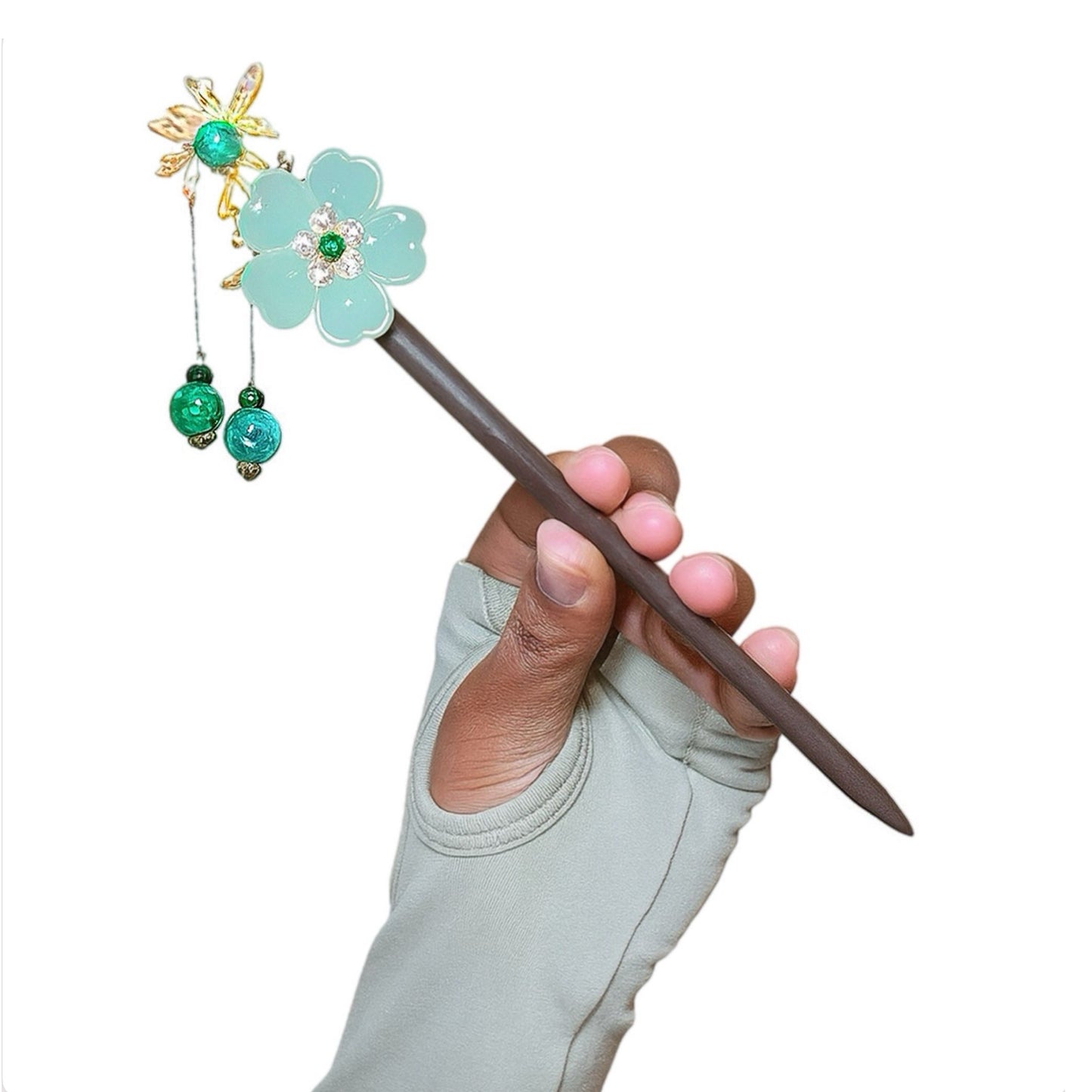 Épingle à Cheveux Fleur de Jade