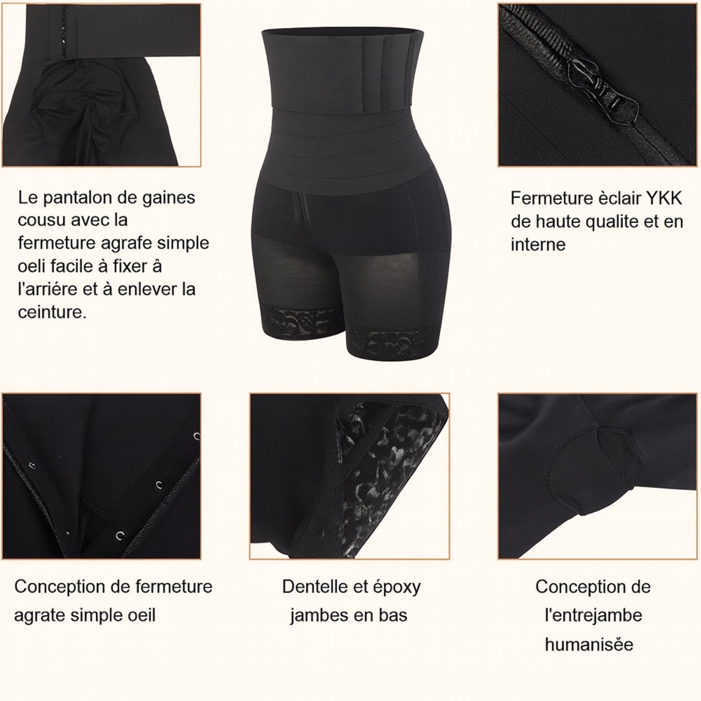 Gaine Post-Partum Avec Ceinture Détachable