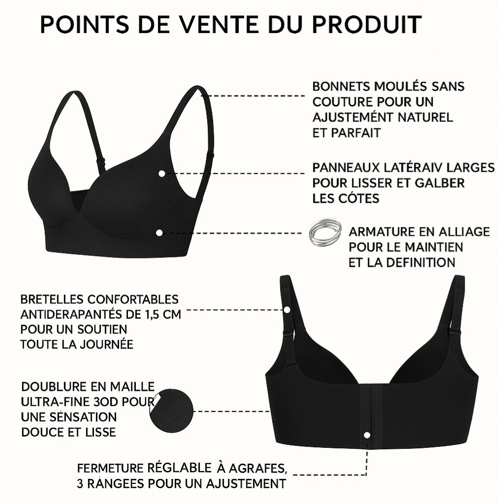 Soutien-gorge Sculptant avec dos couvrant