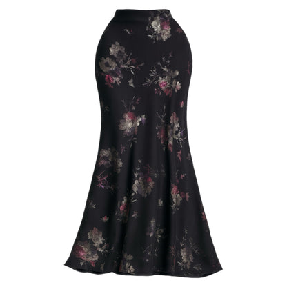 Jupe Satin fleuri