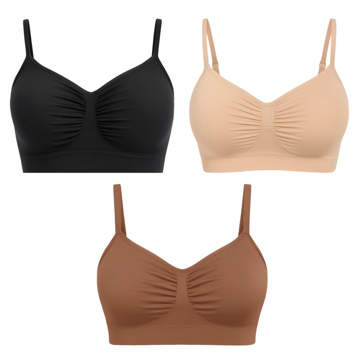 Soutien-gorge gainant à bretelles réglables