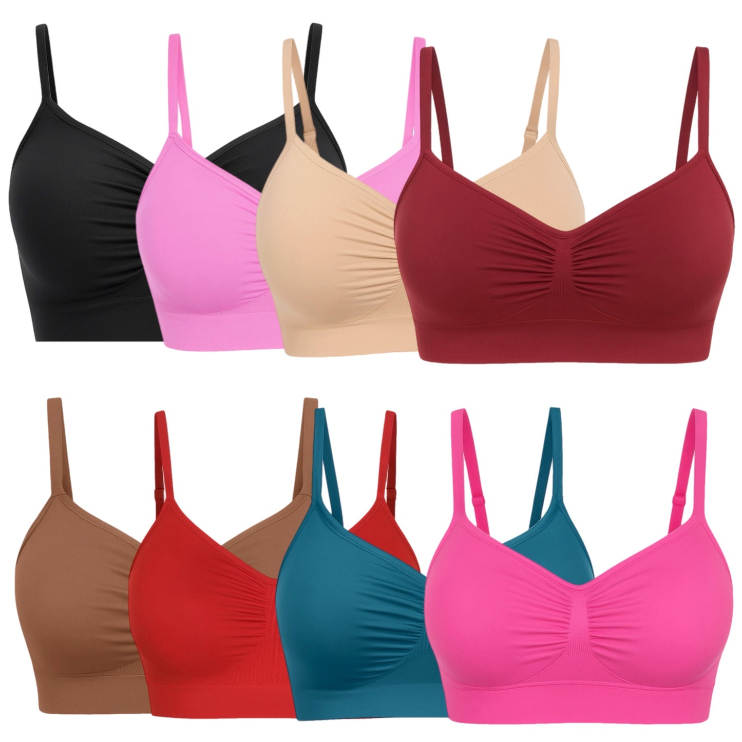 Soutien-gorge gainant à bretelles réglables