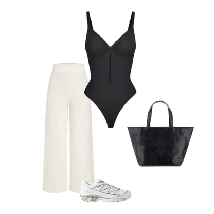 Body Zip String - Gainant à encolure cœur