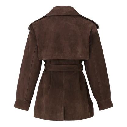 Veste Helena Cuir Velours Suède