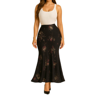 Jupe Satin fleuri