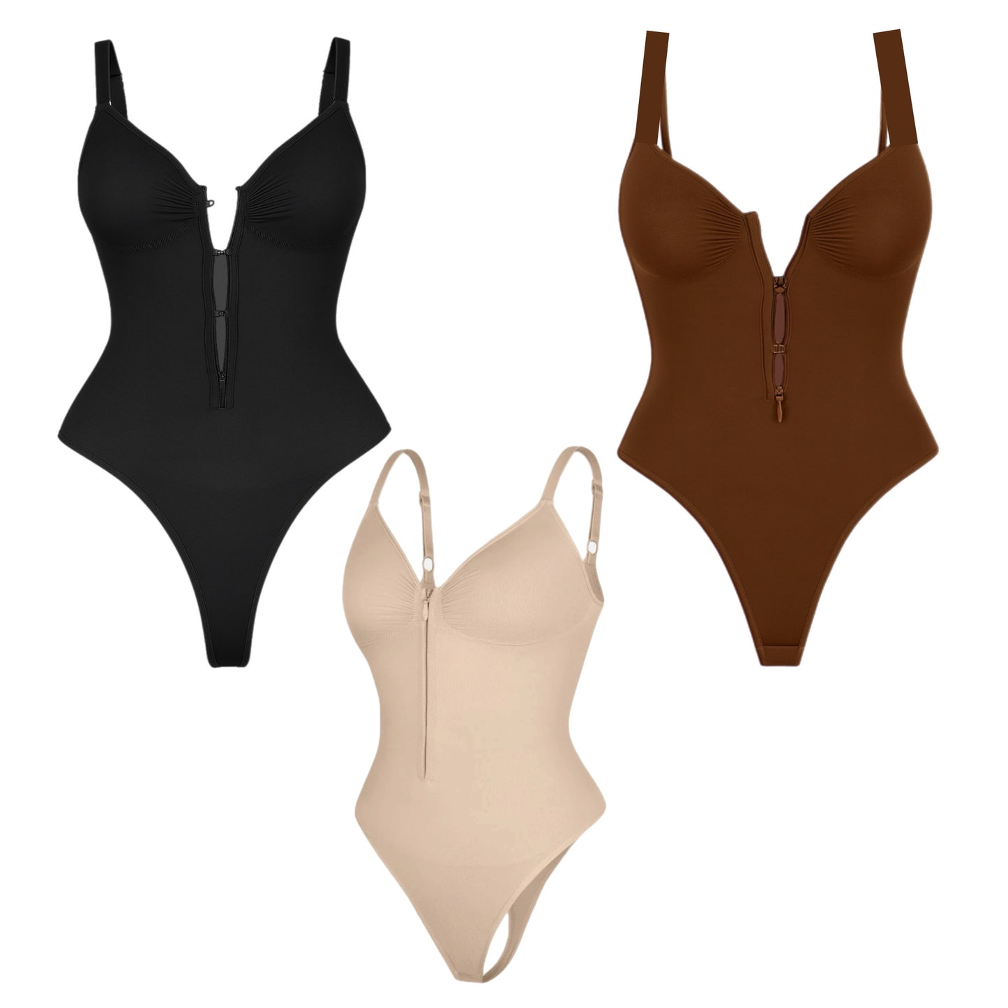Body Zip String - Gainant à encolure cœur