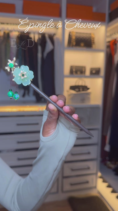 Épingle à Cheveux Fleur de Jade